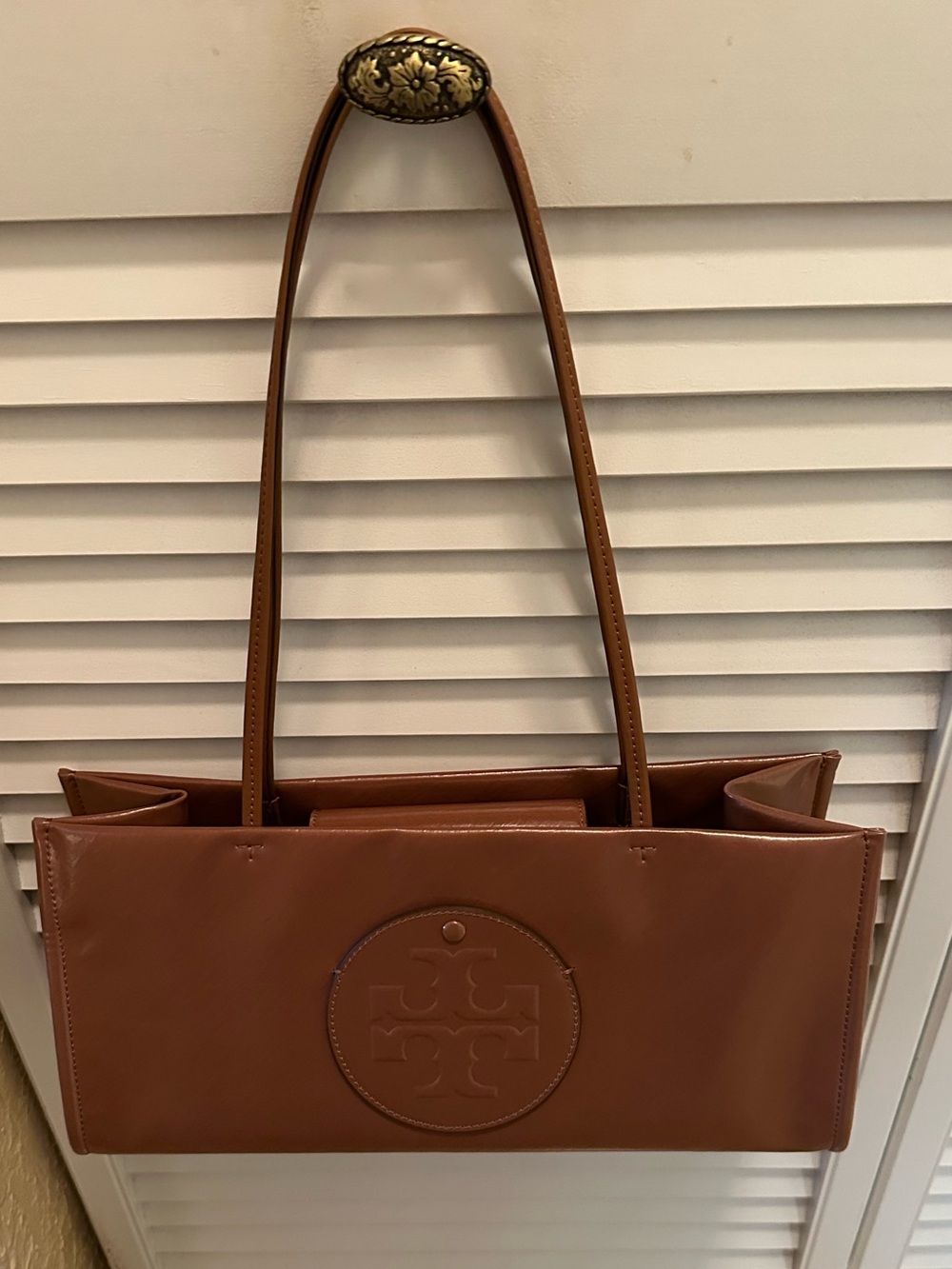 Tory Burch Brown Ella East West Tote